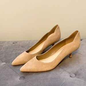 Elegant Tan Women's kitten Heels